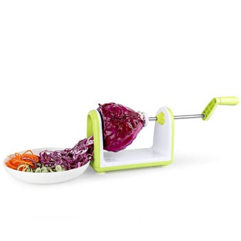 LMETJMA Spiralizer Vegetables Slicer Ανοξείδωτος χάλυβας Vegetable Slicer Shredder Κολοκυθάκια Noodle Maker Spaghetti Spiralizer KC0089