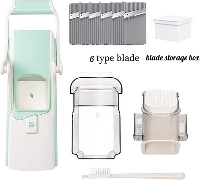 Tăiător de legume multifuncțional cinci-în-unu Tăiere lămâie Bucătărie Tocat răzătoare Răzătoare pentru feliere Nu vă rănește mâinile