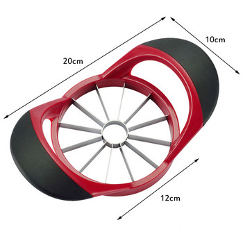 Εργαλείο πολλαπλών λειτουργιών κόφτη μήλου από ανοξείδωτο χάλυβα 12 λεπίδων μεγάλου μήλου Corer Divider Αποφλοιωτής κοπής φρούτων εξαιρετικά αιχμηρό εργαλείο κοπής μήλου