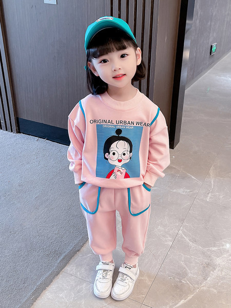 Set sport pentru copii cu imprimeu si buzunar