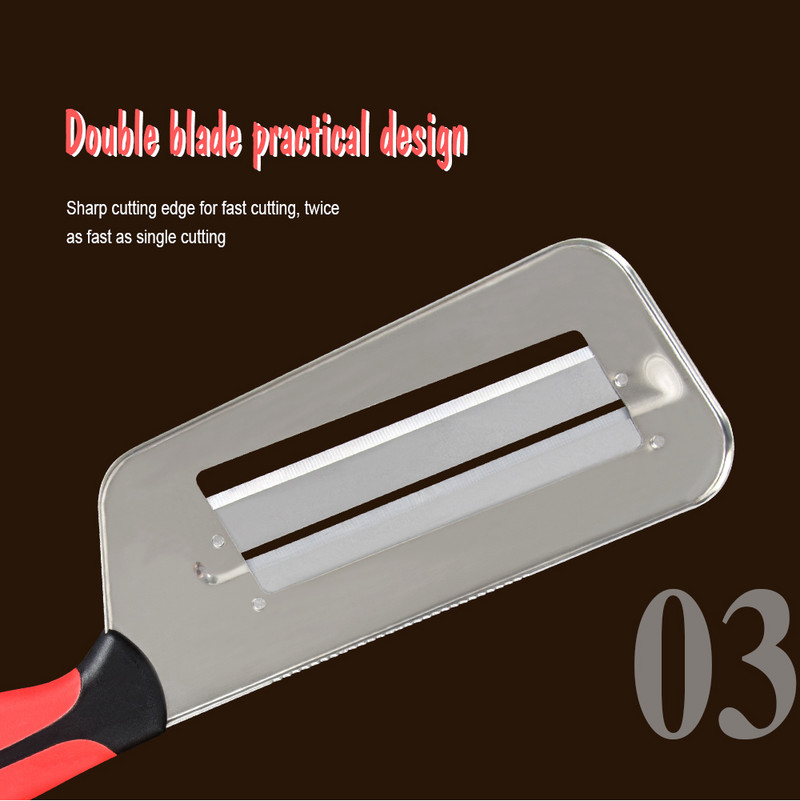 Cuțit de bucătărie Tocător de varză Mașină de tăiat ceapă Răzătoare Lamă dublă pentru tăiat legume Zestere Cuțit de curățat solzi de pește