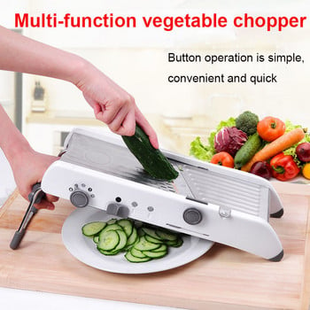 Slicer Mandoline Vegetable Cutter Εγχειρίδιο Επαγγελματικό τρίφτη με ρυθμιζόμενο 304 λεπίδες από ανοξείδωτο ατσάλι φυτικό εργαλείο κουζίνας