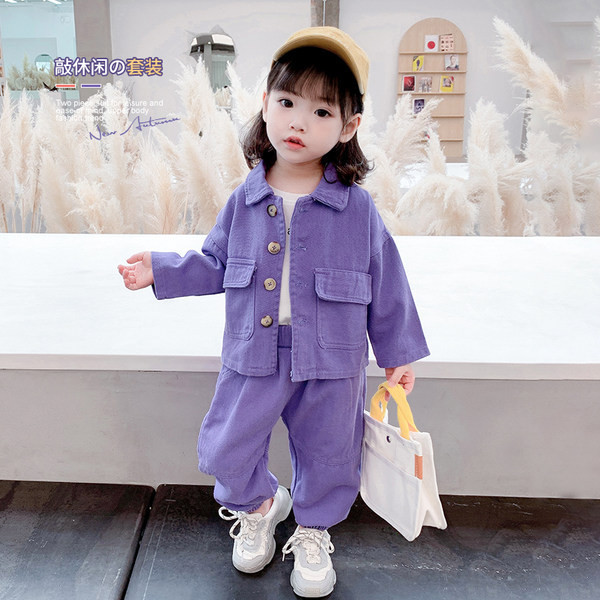 Set nou de toamnă din două piese cu design curat, cu buzunare și nasturi