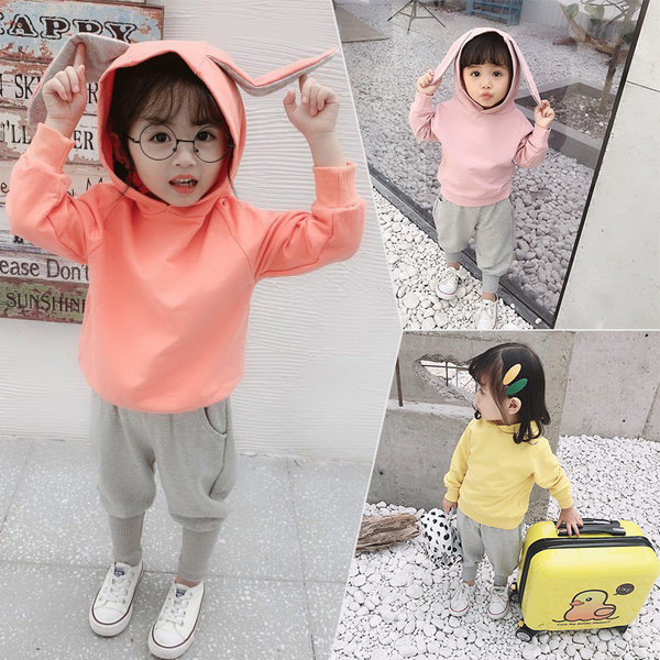 Dviejų dalių sportinis komplektas su gobtuvu mergaitėms