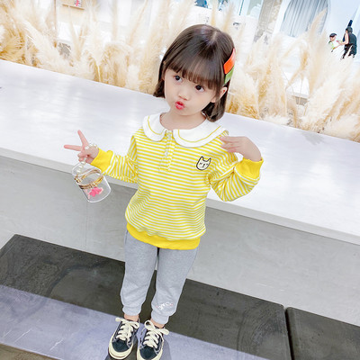 Set de bluze și pantaloni casual din două piese pentru fete