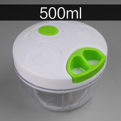 500 ml-1,5 literes nagy kapacitású többfunkciós konyhai kézi robotgép Húsdaráló Zöldség aprító aprító vágó tojás turmixgép