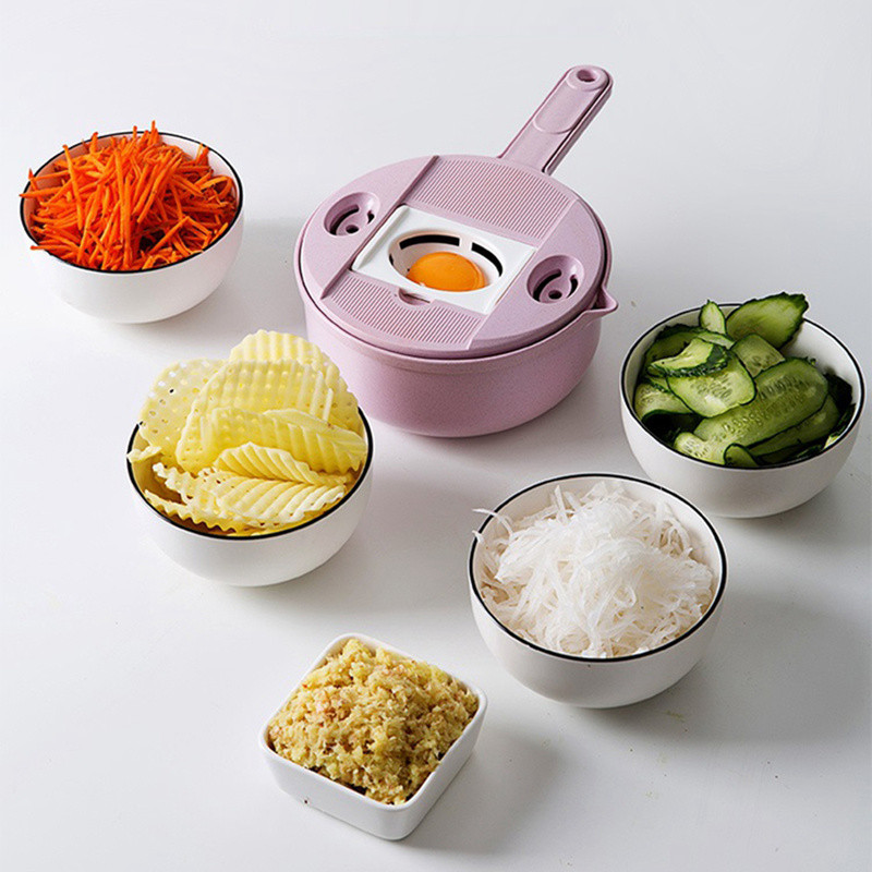 11 viename virtuvės priedai Mandoline daržovių pjaustyklė Bulvių skustukas Morkų svogūnų tarka su koštuku daržovių pjaustytuvu