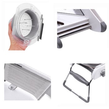 Mandoline Manual Vegetable Cutter Potato Slicer 304 Ανοξείδωτος Επαγγελματικός Τρίφτης με Ρυθμιζόμενες Λεπίδες Εργαλείο κουζίνας