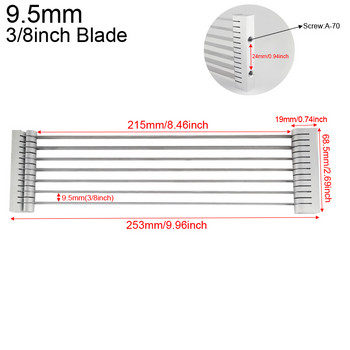 Остриета за нарязване на домати 6 мм, 9,5 мм 1/4 инча, 3/8 инча Кухненски аксесоари Резачка Машина за картофи Инструмент за плодове и зеленчуци