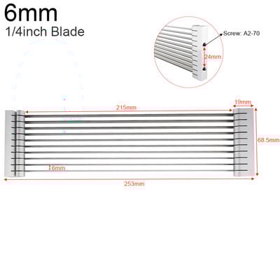 Lame pentru feliere roșii 6 mm, 9,5 mm 1/4 inch, 3/8 inch Accesorii de bucătărie Dispozitiv de feliere pentru zdrobire de cartofi Instrument pentru fructe și legume