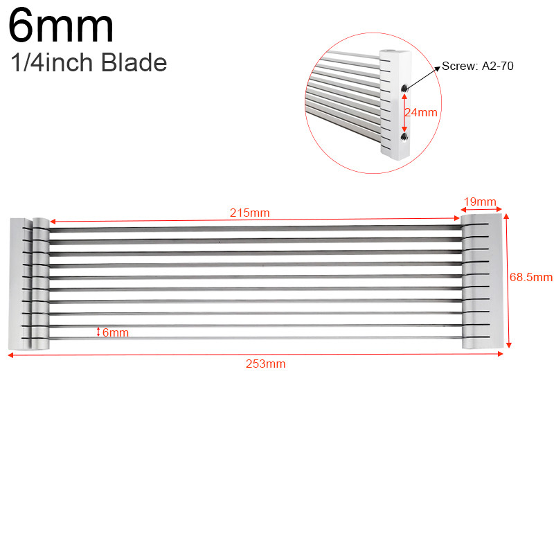 Lame pentru feliere roșii 6 mm, 9,5 mm 1/4 inch, 3/8 inch Accesorii de bucătărie Dispozitiv de feliere pentru zdrobire de cartofi Instrument pentru fructe și legume