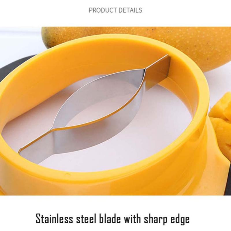 Mango pjaustyklė nerūdijančio plieno mangų pjaustytuvai, guminiai neslystantys rankenos, šerdies skustukas, mango žievelės peilis