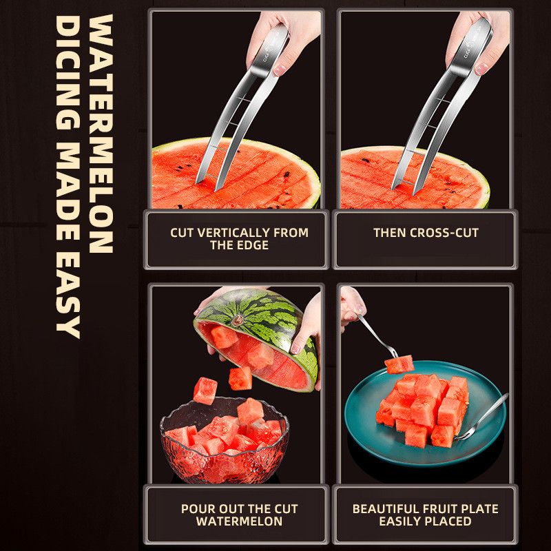 Cuțit de tăiat artefact de pepene verde din oțel inoxidabil 304 Cuțit pentru tăiat fructe și legume Instrumente de bucătărie Accesorii Gadget-uri