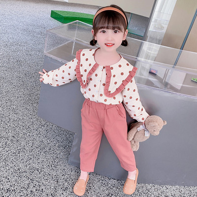 Vaikiškas marškinėlių ir kelnių komplektas mergaitėms