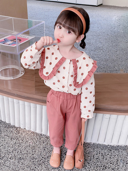 Vaikiškas marškinėlių ir kelnių komplektas mergaitėms