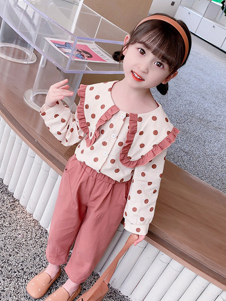 Vaikiškas marškinėlių ir kelnių komplektas mergaitėms