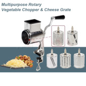 Rotary Grater Food Mills Diódaráló 5 dobos pengével sajtreszeléshez és diódaráláshoz Zöldségdaráló Gyümölcsszeletelő