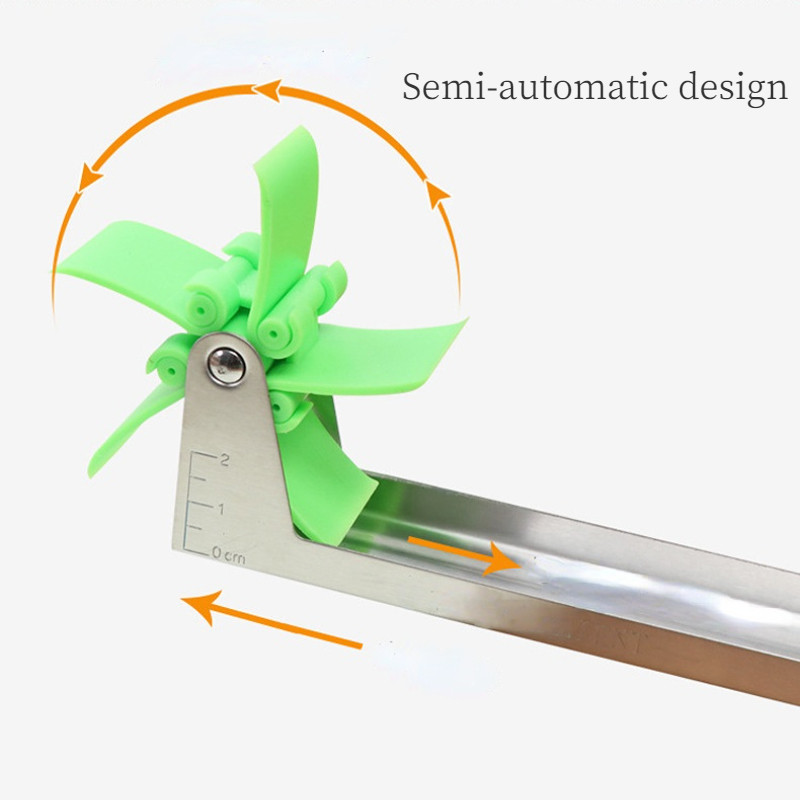 Arbūzų pjaustytuvas nerūdijančio plieno vėjo malūnėlio dizainas arbūzų pjaustyklės virtuvės įtaisai salotos vaisių pjaustyklės pjaustyklės virtuvės elementas