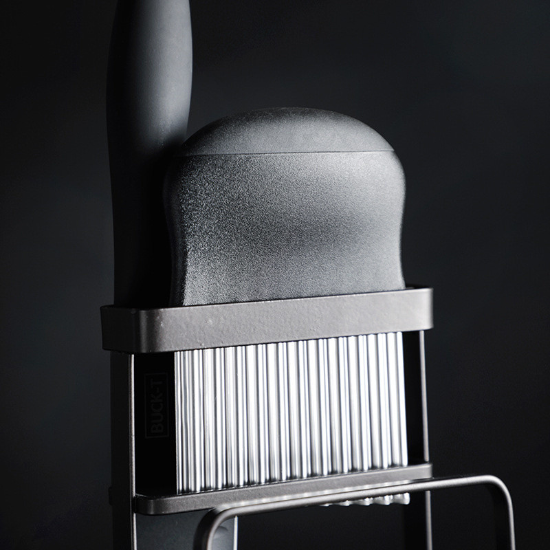 Hasábburgonya vágó burgonyaszeletelő rozsdamentes acél fogazott penge könnyen szeletelhető vágott zöldség gyümölcs szerszám hullám aprító kés 1db