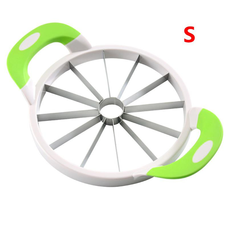 Unelte practice de bucătărie Mașină de tăiat pepene verde Cuțit de tăiat pepene galben 430 din oțel inoxidabil Mașină de tăiat fructe de cantalup