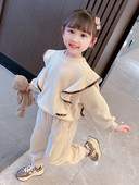 Set sport casual din două piese, cu bucle și buzunar