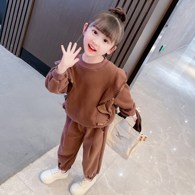 Set sport casual din două piese, cu bucle și buzunar