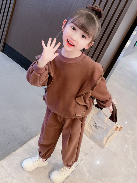 Set sport casual din două piese, cu bucle și buzunar