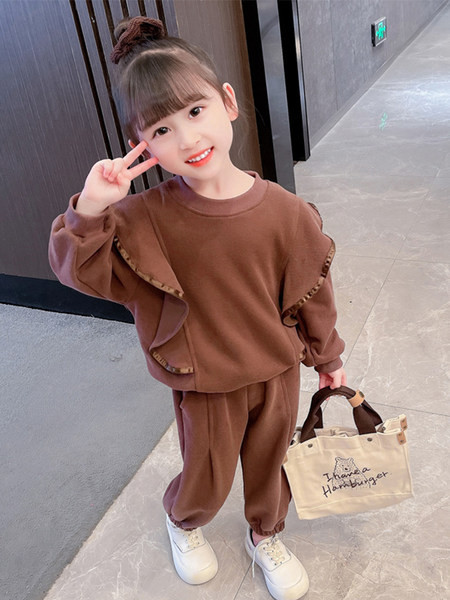 Set sport casual din două piese, cu bucle și buzunar