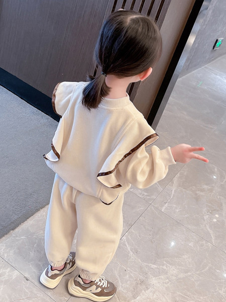 Set sport casual din două piese, cu bucle și buzunar