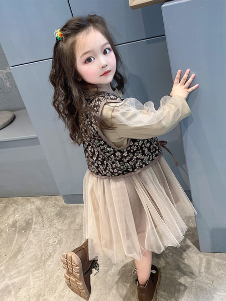 Set de rochii pentru fete din tul cu imprimeu