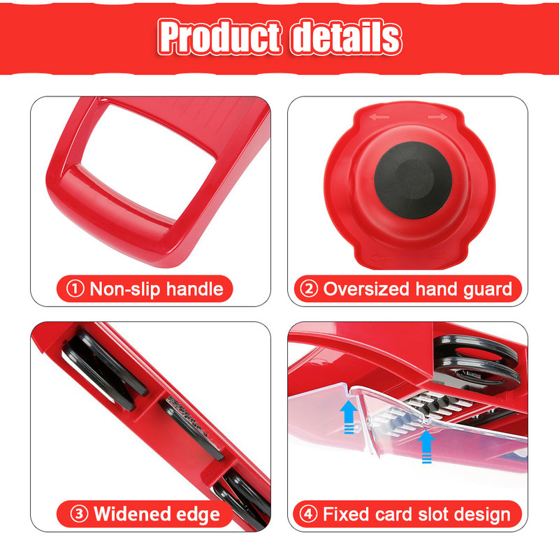 Daržovių pjaustyklė daržovių pjaustyklėms Bulvių skustukas Daugiafunkcis morkų vaisius 6 viename Įtaisai Virtuvės reikmenys Rinkinys Įrankiai