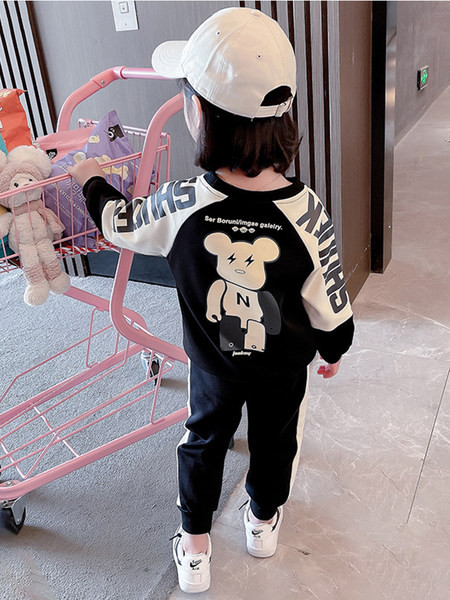 Set copii cu imprimeu in doua culori