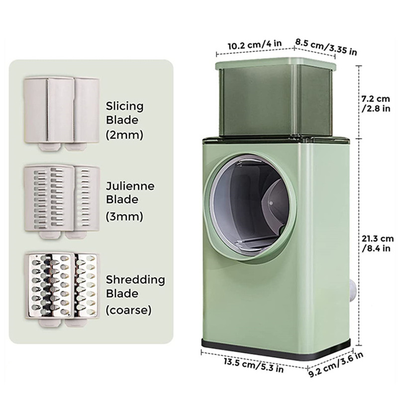 Többfunkciós zöldségvágó gép nagy kapacitású pépesítő dob Zöldségvágó gép sárgarépa vágó konyhai eszközök