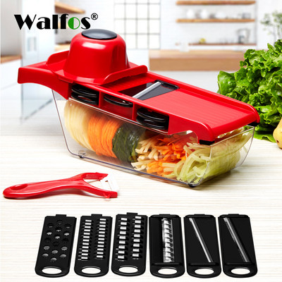 WALFOS Magic Multifunctional Rotator Taietor de Legume Cu Cos de Scurgere Bucatarie Veggie Tocator Fructe Razatoare Slicer Drop Shipping