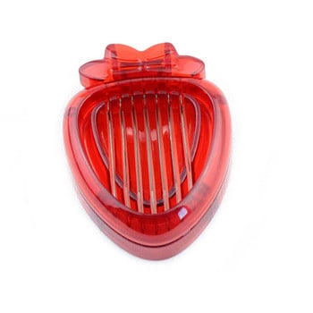 Strawberry Slicer Fruit Cutter Εργαλείο κοπής σαλάτας από ανοξείδωτο ατσάλι Strawberry cutter Fruit Slicer φορητό Gadgets κουζίνας