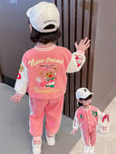 Dječji dvodijelni set s vezom za djevojčice