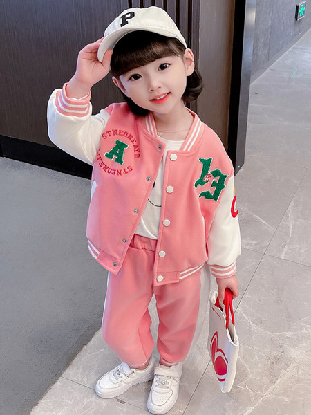 Dječji dvodijelni set s vezom za djevojčice