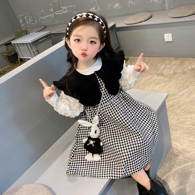 Set de rochie din doua piese pentru copii cu bluza pentru fete