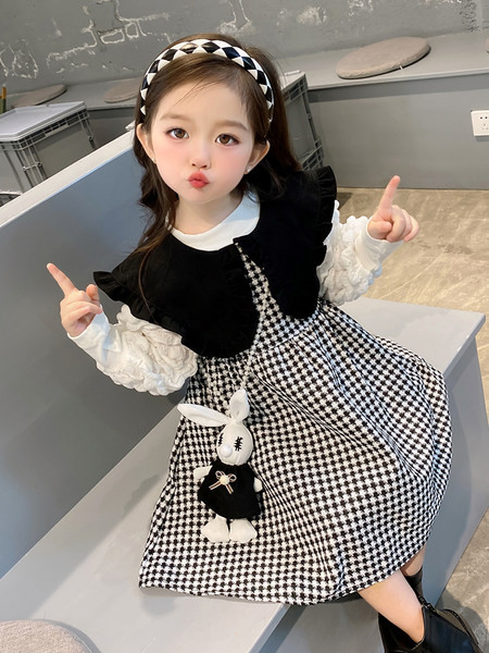 Set de rochie din doua piese pentru copii cu bluza pentru fete