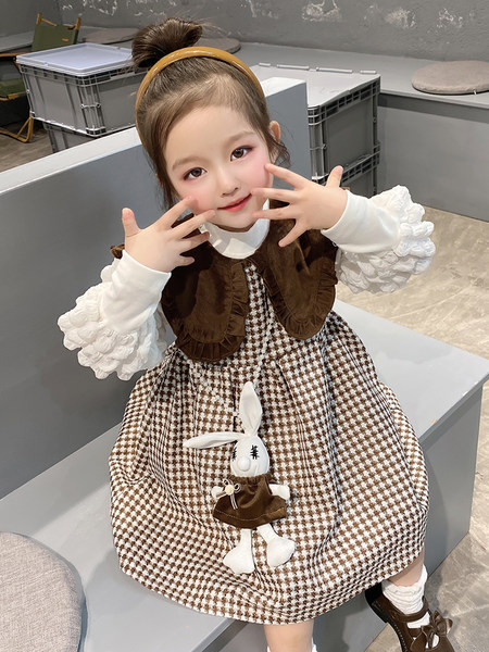 Set de rochie din doua piese pentru copii cu bluza pentru fete