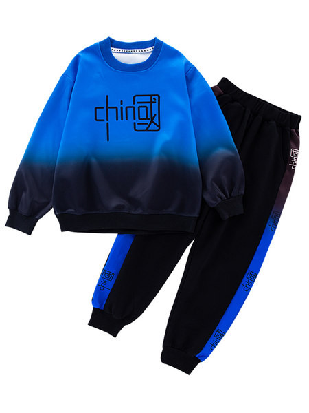 Set sport din doua piese in culori irizate pentru baieti