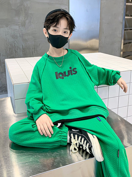 Trusa sport pentru copii pentru baieti, model curat cu inscriptie