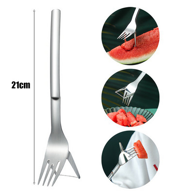 Rez lubenice od nehrđajućeg čelika Prijenosna vilica za voće Nož za rezanje Kuhinjski višenamjenski uređaji Kuhinjski pribor