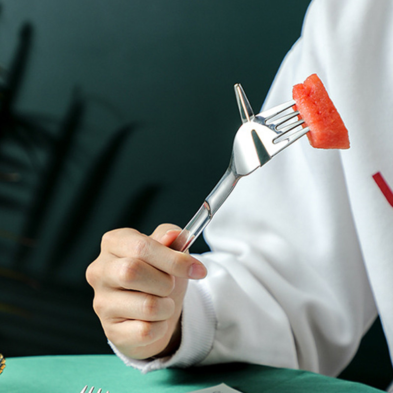 Rez lubenice od nehrđajućeg čelika Prijenosna vilica za voće Nož za rezanje Kuhinjski višenamjenski uređaji Kuhinjski pribor