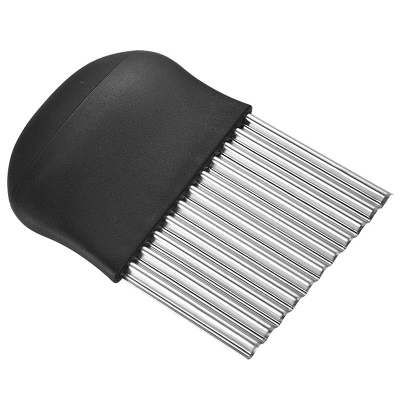 Nerūdijančio plieno bulvių drožlių pjaustyklė tešlai daržovių vaisiams raukšlėtis banguotai pjaustyklei peiliu bulvių pjaustyklei prancūziškų gruzdintuvių gaminimo programėlė