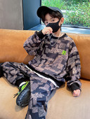 Set pantaloni și bluze cu imprimeu casual pentru băieți