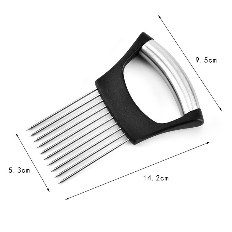 Asistent pentru felii de mâncare din oțel inoxidabil Ceapă Ac de lămâie Felii de cartofi de mână tăiat legume Accesorii pentru bucătărie