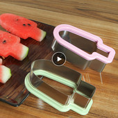 Taietor de pepene verde din oțel inoxidabil Popsicle Gadget pentru casă Fructe Pepene verde Model Accesorii de bucătărie Mucegai în formă creativă