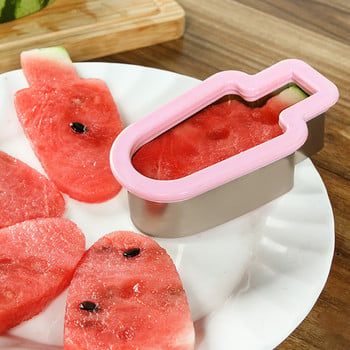 Από ανοξείδωτο χάλυβα Καρπούζι Κόφτης Popsicle Home Gadget Φρούτα Καρπούζι Μοντέλο Αξεσουάρ Κουζίνας Δημιουργικό Σχήμα Καλούπι