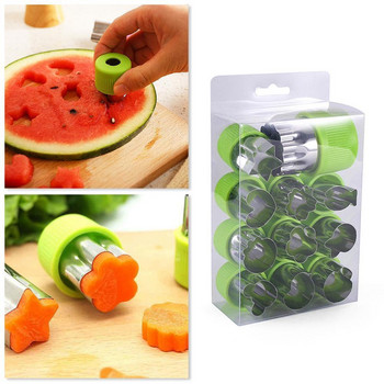 12 τμχ/σετ Bento Decorative Cute Shaper Durable Cutter Φόρμα Κέικ Κοπή λαχανικών Φρούτων DIY Αξεσουάρ κουζίνας κοπής